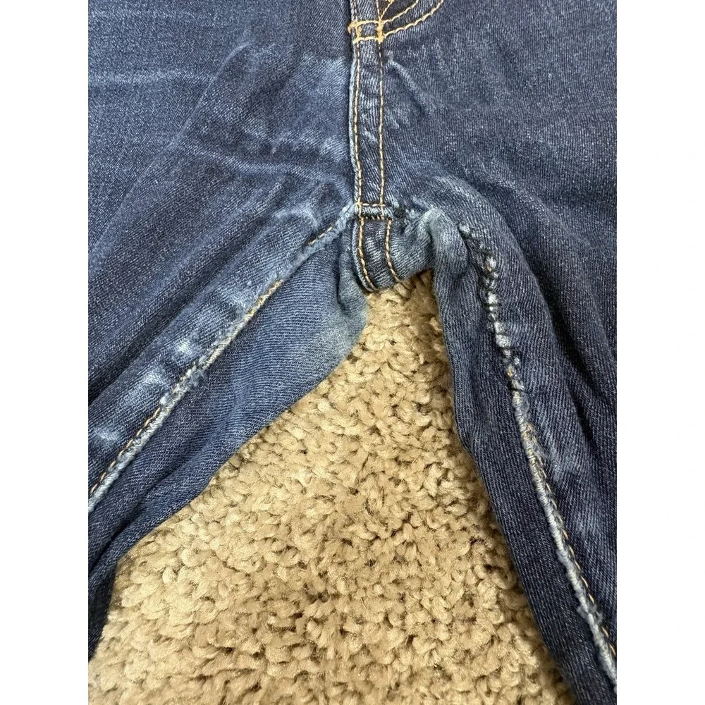 7 For‎ All Mankind Dark Wash Stretch Mid Rise The Skinny Denim Jeans sz 28 - Picture 8 of 11